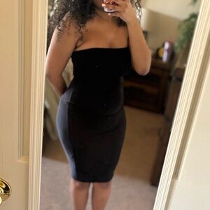 Sexy Black Strapless Dress